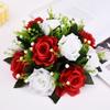 Elegant Polyester Fabric Artificial Rose Flower Simulation Hand Holding Flower Ball Simulation Flowers Home Party
