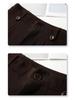 Women's Coffee-Colored High-Waist Straight-Leg Pants: Slimming, Petite Fit, Wide-Leg, Perfect for Spring/Summer 2026.