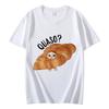 Funny Croissant Cat Meme Graphic Women T Shirts High Street Fashion Trend Short Sleeve Unisex Tshirt Unisex Tshirts Tops