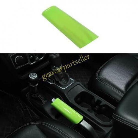 For Jeep Wrangler JL 18-2024 Light Green Center Console Hand Brake Cover Trim