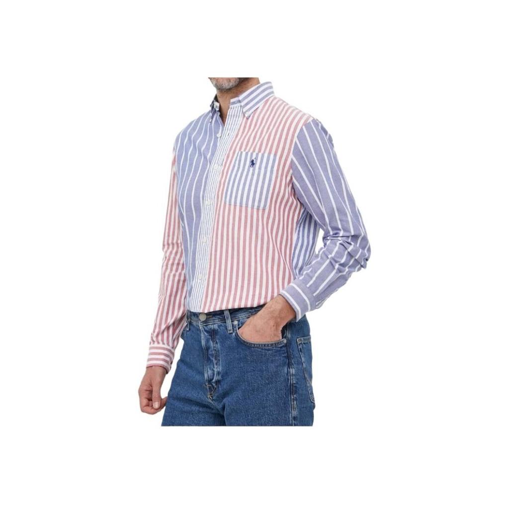 Polo Ralph Lauren Logo Gestreift Color Blocked Poloshirt Herren Hemden Mehrfarbig 710914021-001