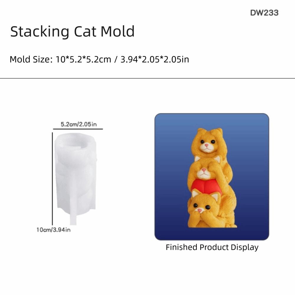 Silicone Material Animal Candle Silicone Mold 3D Design Resin Silicone Mold  Candle Making