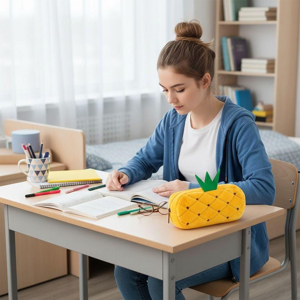 Multi-functional Pencil Case Zipper Design Large Opening Design Stationery Bag Stationery Organizer School Supplies