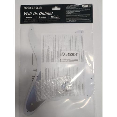 Musiclily Pro 11-Hole ST Stratocaster Pickguard High-Handed Guitar with Covered Two Humbucker Pickups and Two Potholes for Fender Squier Strat Electri