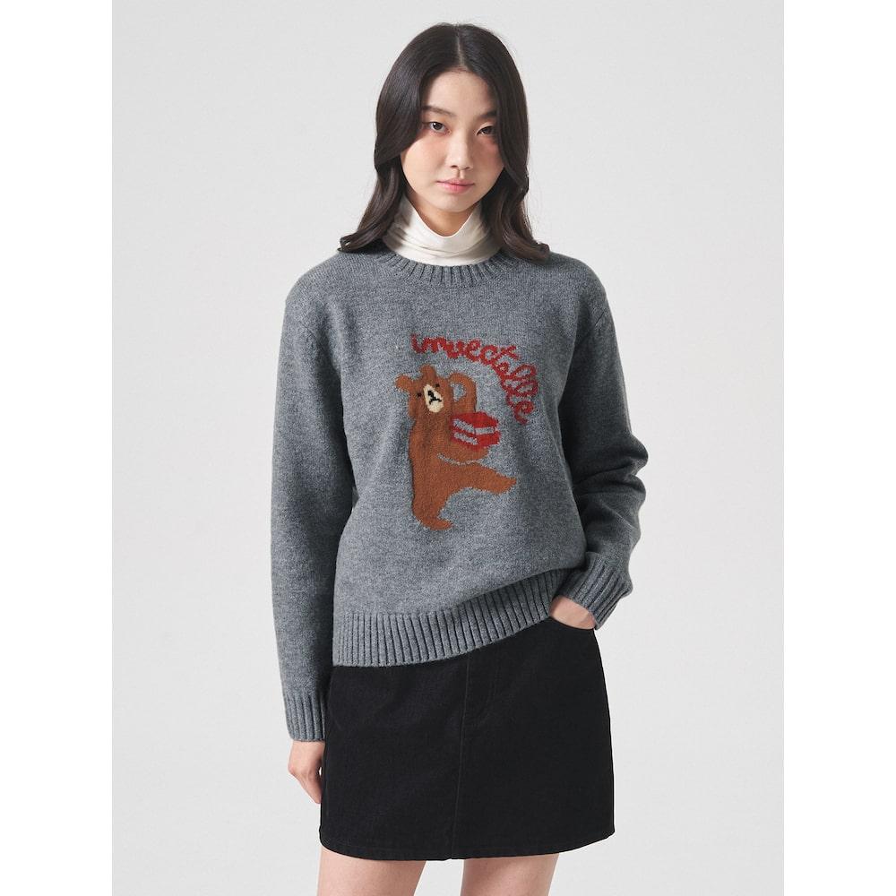 8Seconds Animal Graphic Sweater Gray Gray (Antique Silver)/S