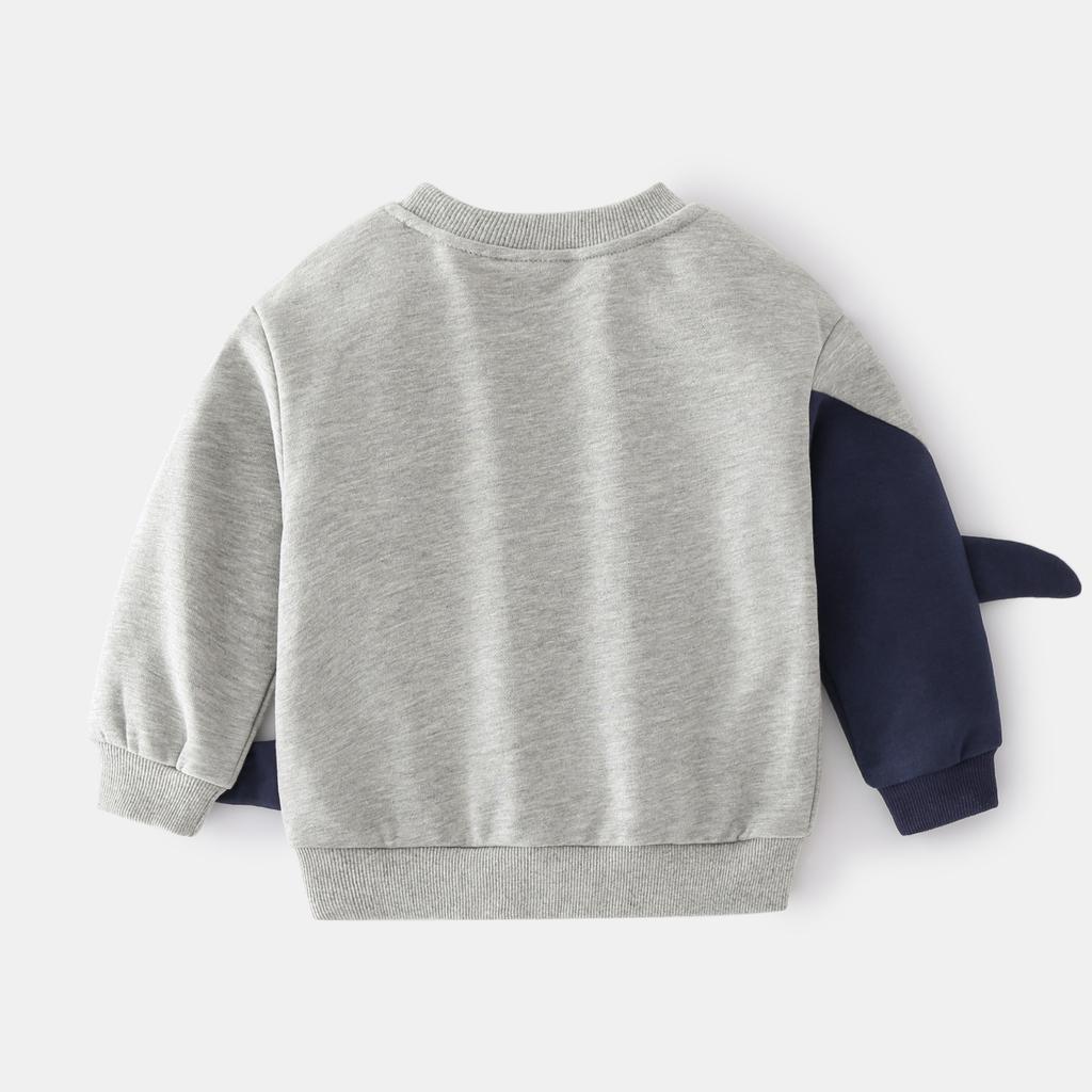 Autumn Korean version printed boys long-sleeved street trend fashion pullover for small and medium boys casual sweater
