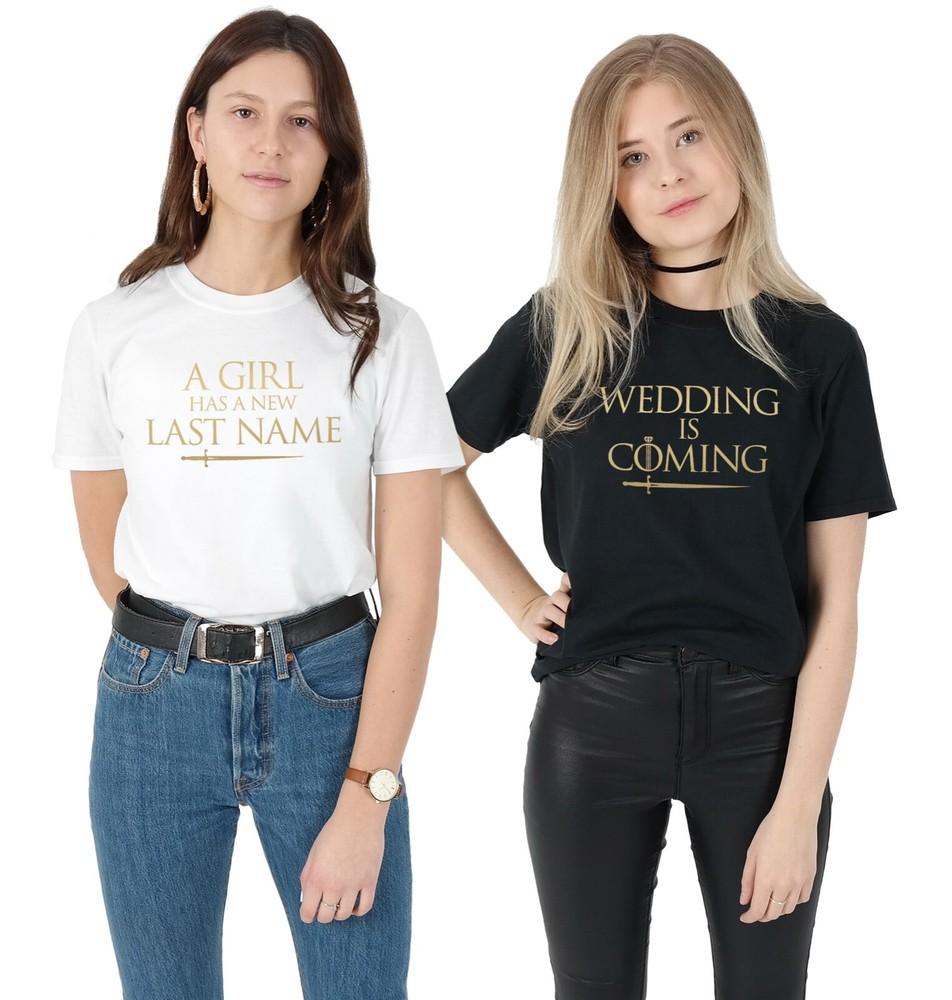 

Thrones Wedding Is Coming T-shirt Shirt Set Hen Do Bachelorette Party Gift Stark 4XL