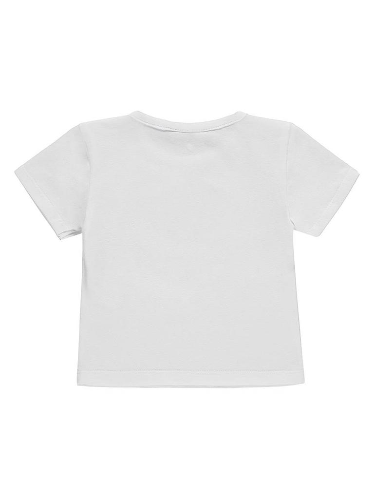 T-Shirt Niemowlęcy, Biały, Żółw, Kanz
