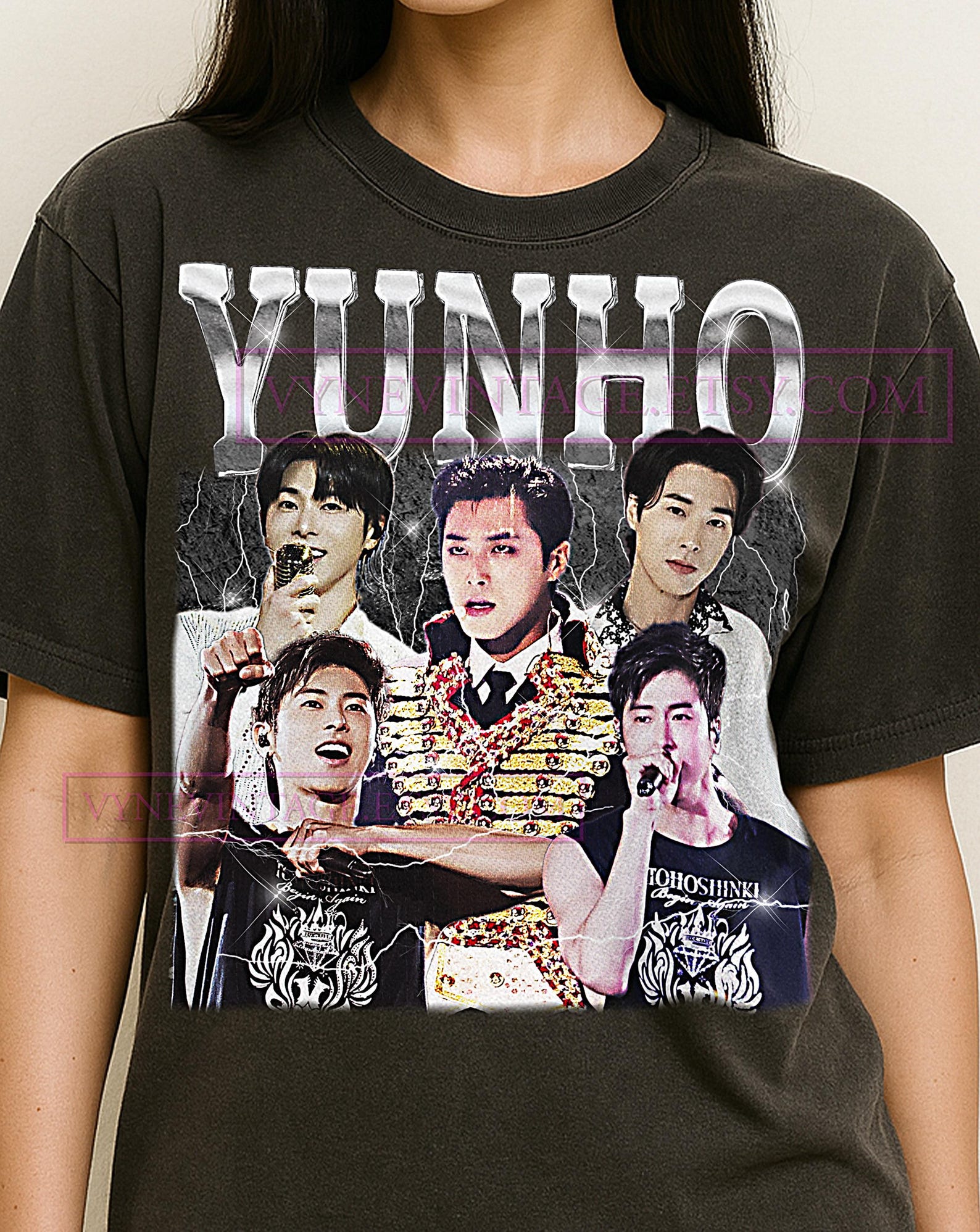 Yunho Bootleg Shirt, Vintage Kpop Idol Singer Performer TVXQ Tee, 90s Retro Throwback T-shirt, Yunho Sweater L