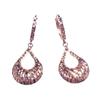 Exquisite Russian 585 Purple Gold Plated Rose Gold Color Gold Fashionable Shiny Hollow Water Drop Simple And Exquisite Earrings