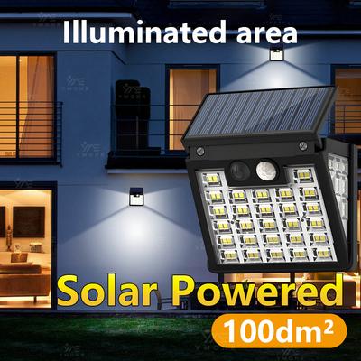 Solar Garden Lighting Motion Sensor Lights 3Mode Adjustment Outdoor Wall Lights Waterproof Garage Lights Farm Swimming Pool