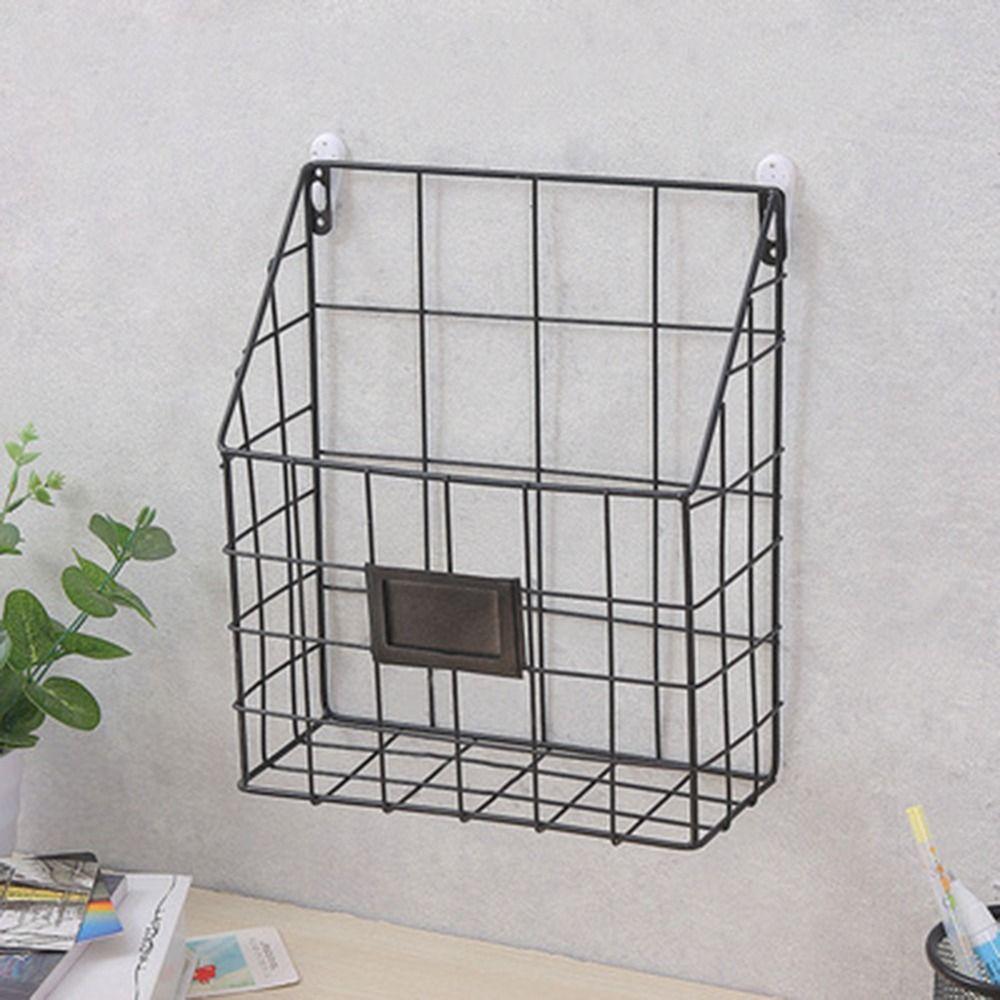 Easy To Install Mail Organizer Metal Mesh Wire Basket Portable Foyer Storage Shelf  Door
