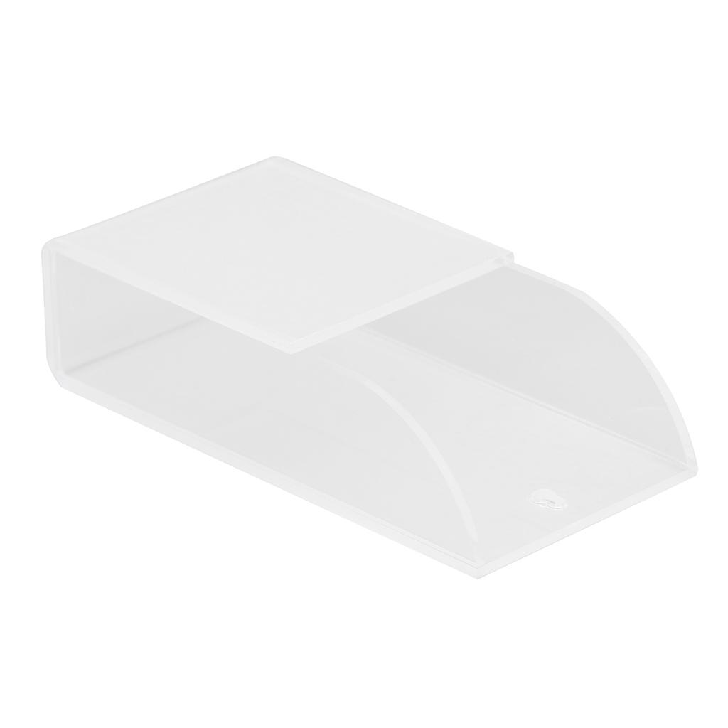 Acryl Fernbedienungshalter Einfache Wandmontage Medien-Organizer Transparent Kosmetikständer 1 Fach