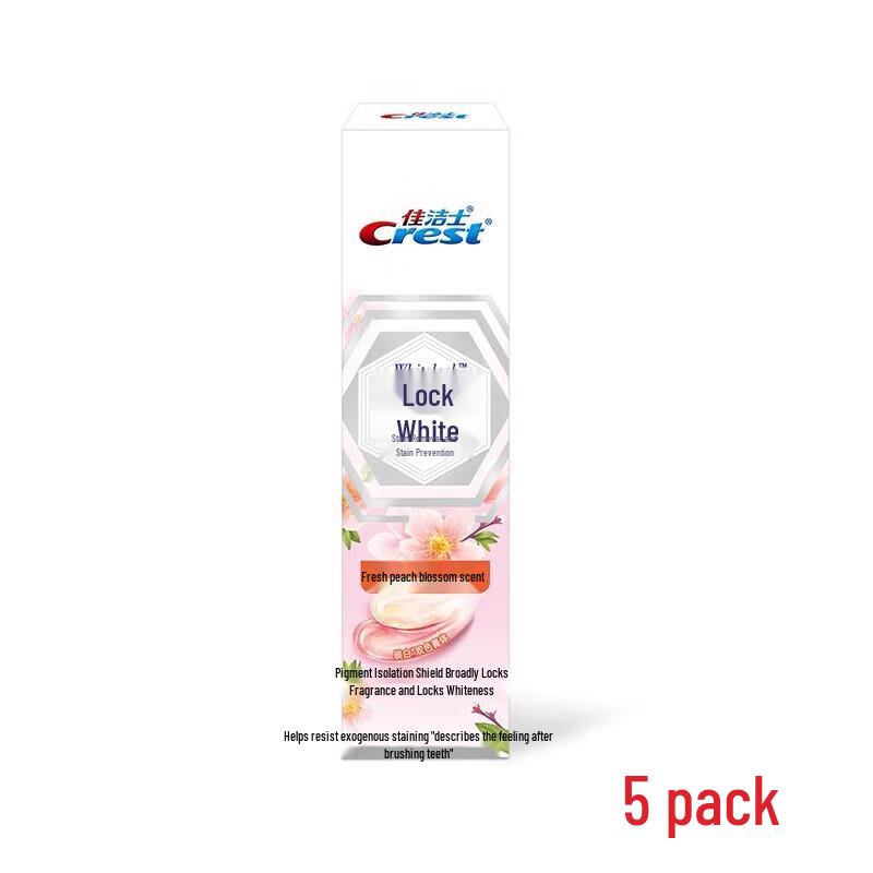 Crest White Peach Cherry Blossom Dual-Color Whitening Toothpaste