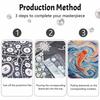 Frameless Pearl Painting Kit Koi Fish Pattern DIY 3D Bead Canvas Art Relaxing Leisure Craft for Adults Wall Decor Gift