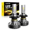 2X H7 LED Headlight Bulb Conversion Kit High Low Beam Lamp 6500K HID White