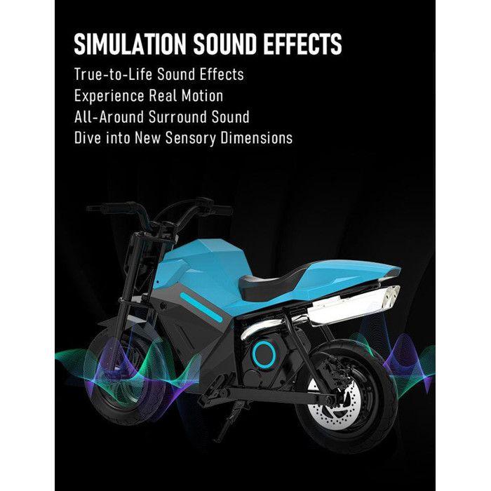 OVIVO ADV250 - Moto électrique pour enfants - 21,6 V 4 Ah - Autonomie maximale 14 km - 12,5 pouces - Bleu