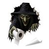 Removable Adhesive Toilet Clings Spooky Crack Ghost Tank Lid Sticker, Halloween Horror 3D Broken Wall Zombie Indoor Scene Setters Seat