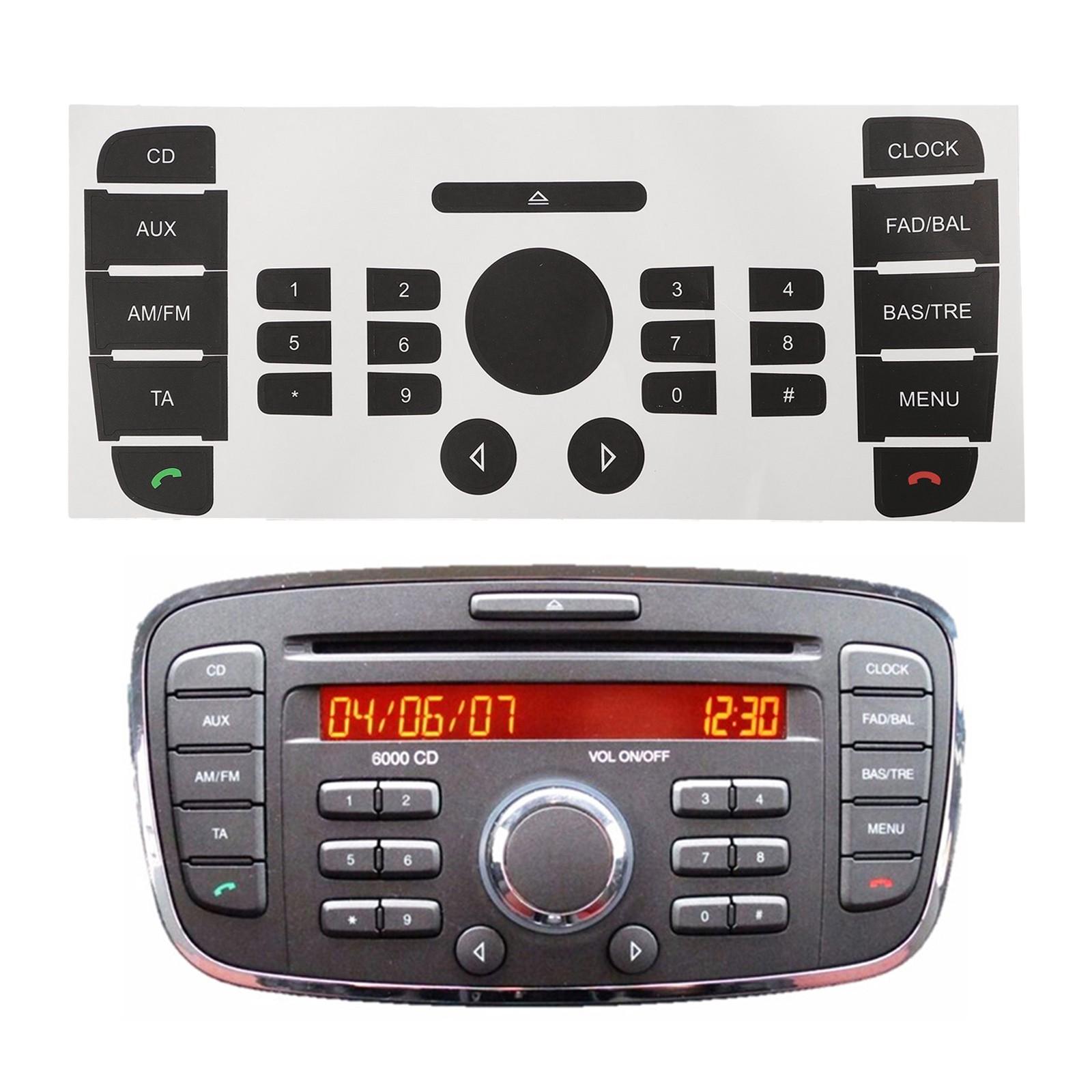 

Наклейка-декаль для ремонта кнопок автозапчастей, наклейка на кнопку, черная