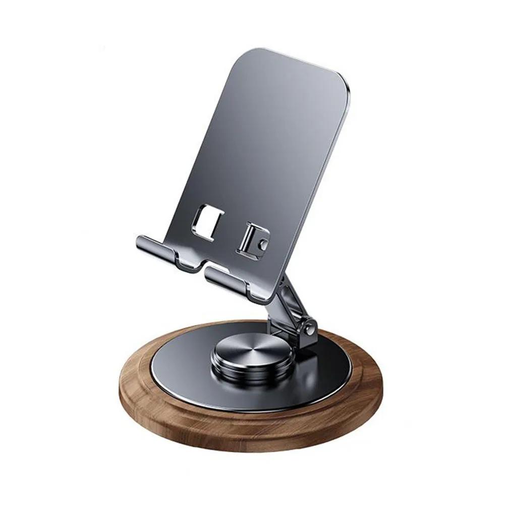 

360° Rotatable Walnut Wood Phone Stand- Stylish & Versatile Desk Accessory Mobile Phone Holders & Stands China Mainland