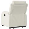 Electric Recliner Chair with Rising Function Cream Velvet