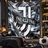 Arazzo da Appendere a Parete Tessuto Stampato Juventus FC per Soggiorno Camera da Letto Decorazione per la Casa