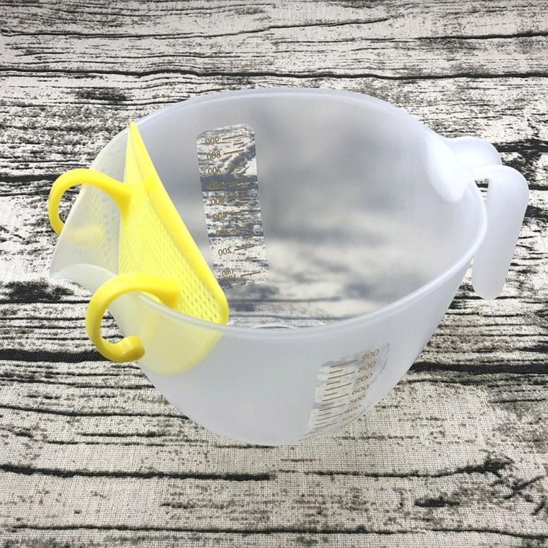 Egg Beating Cup High Capacity Wide Use Filtering Egg Liquid Mixing Measuring Bowl Kitchen Accessories Baking Tool