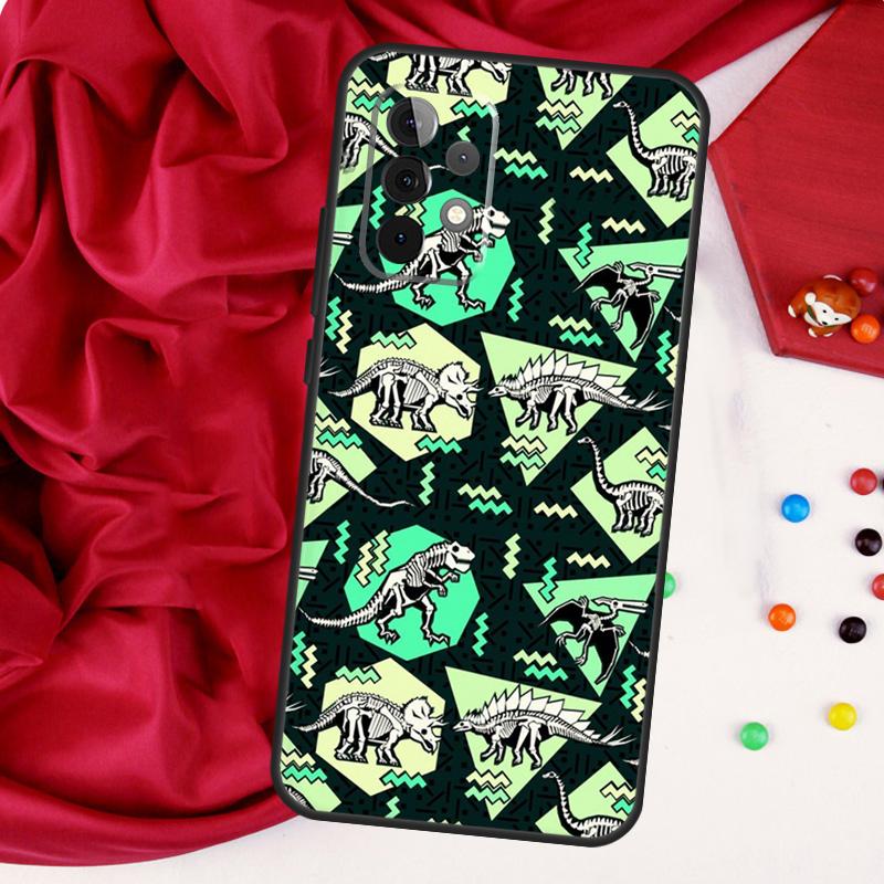 Skeleton Dinosaur Pattern For Samsung Galaxy A26 A05 A06 A16 A54 A34 A14 A22 A32 A52 A55 A35 A15 A53 A13 A56 A36 Case