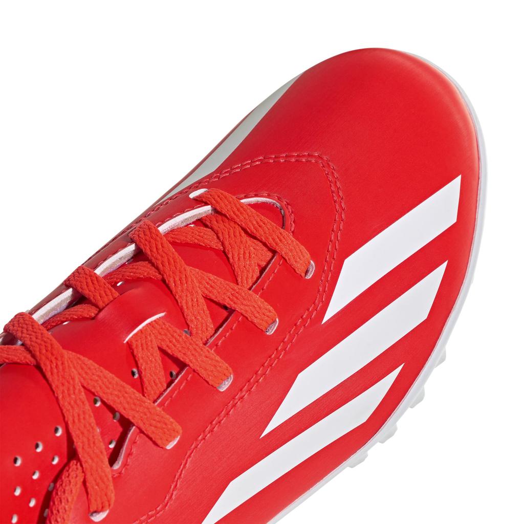 Adidas Junior X Crazy Fast Club TF Futsal Shoes for Boys and Sizes Solar Solar Yellow Girls, 17-24.5cm, MCP05, Red/Footwear White/Team (IF0708),