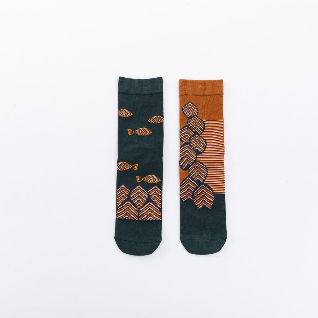 20 Straight Socks Couple Socks Comfortable Cotton Socks Mandarin Duck Socks Creative Illustration Socks