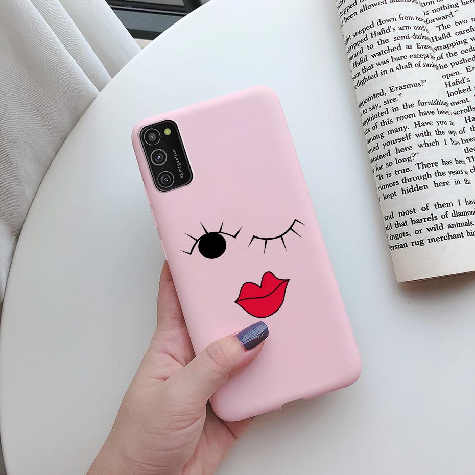 For Samsung Galaxy A41 Case Soft Painted Back Cover Silicone Phone Case For Samsung A41 Cases For Coque Samsung Galaxy A41 Cover