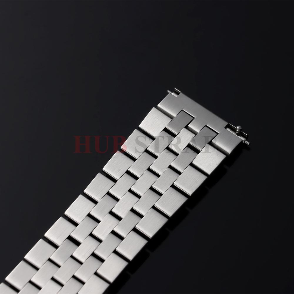 Five Beads Straight End Stainless Steel Bracelet Belt for Jubilee for Rolex Metal Watch Band 20mm 22mm Strap for Men Women Belt