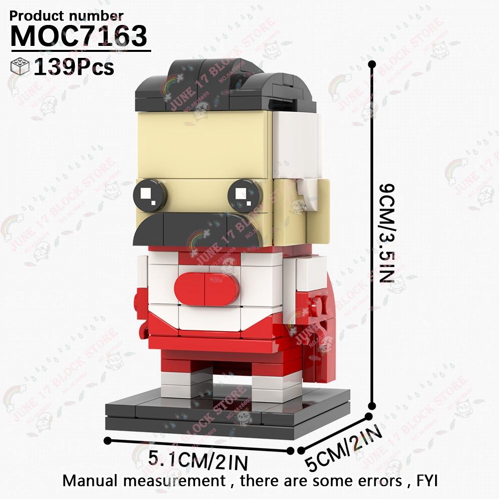 MOOXI Superhero Brickheadzed MOC Brick Movie Figure Doctor Doom Witch Kingpins Scale Model Compatible Building Block Toy Children Gift Present