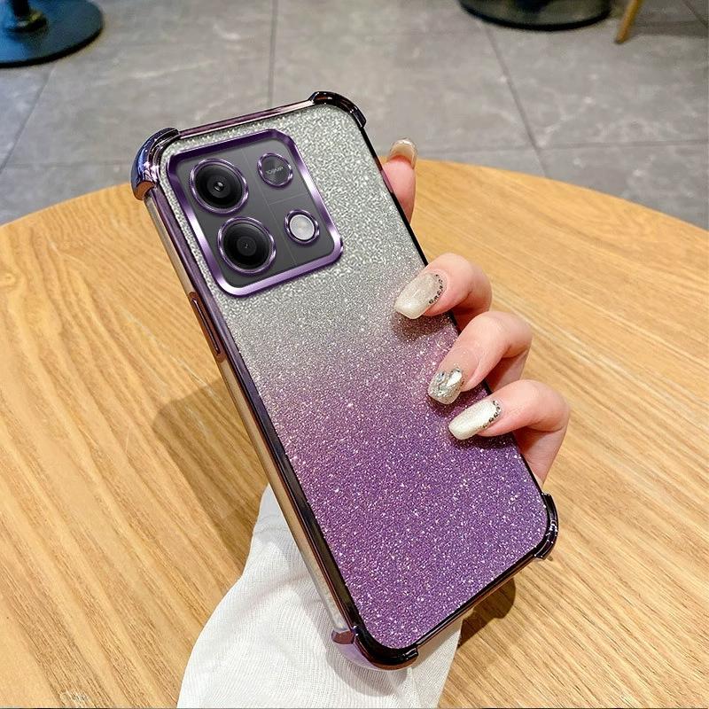 Xiaomi 11ultra mobile phone case electroplated glitter POCO F1 four corners anti-drop Xiaomi 11TPro protective case