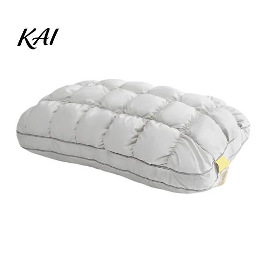 Cool Touch Pillow Puff Cooling Pillow, Soft Breathable Quilted Sleeping Machine Washable, Fluffy Cloud-like for Side And Back Sleepers Grid