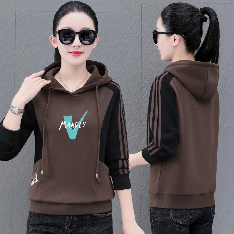 Women’s Spring & Autumn 2025 Slim Hooded Sweatshirts - Western-Style, Age-Defying, Lightweight Long-Sleeve Outerwear