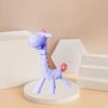 Single-piece Silicone Teether Giraffe Cartoon Baby Ring Teether BPA-free Silicone Chewable Pendant Teething Gift Toy for Infants