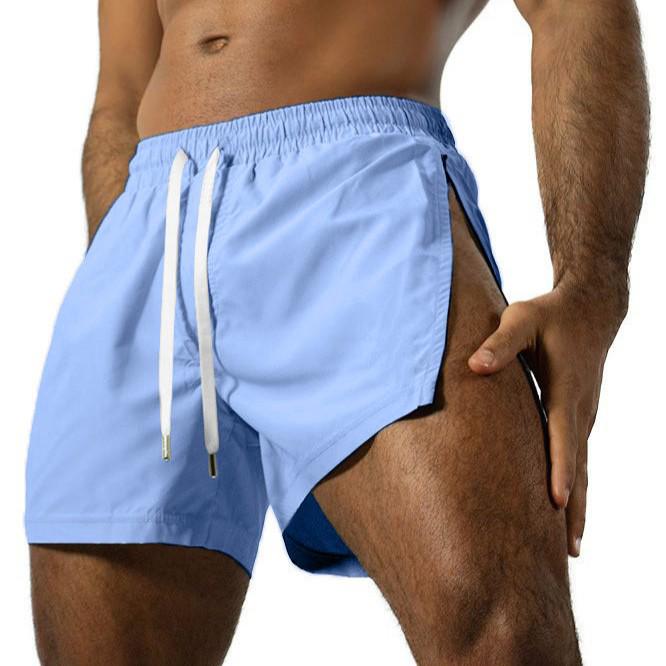 Men's European Size Ice Silk Quick-Dry Running Shorts