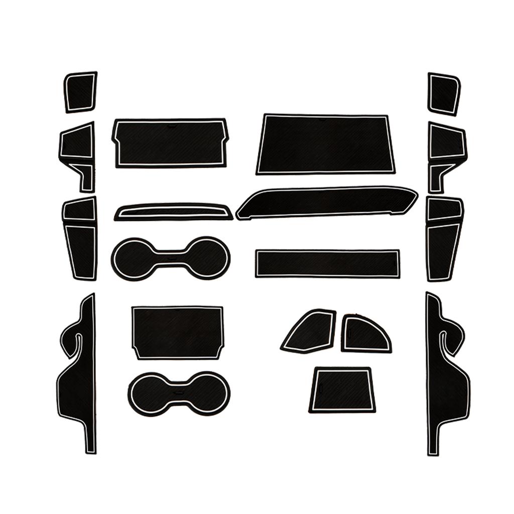 For Ford Ranger 2025 Modified Car Interior Door Groove Pad Full Car Protective Mat Car Interior Decoration Accessories 19pcs Set