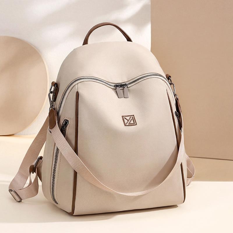 Schoolbag Korean Version Women's Backpack Casual Commuter Nylon Backpack Large Capacity Simple Lightweight Outdoor Travel Bag Women