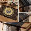 Lace Table Runners Rustic Boho Cloth Vintage Romantic Lace Tablecloth Striped and Floral Design for Wedding Kitchen Party Decor