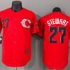 Custom Embroidered Baseball Jersey 2026 Red Team 27 City Edition Cotton Blend Sportswear Men
