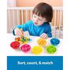 Coogam Counting Dinosaur Sorting Toy Set, Color Matching Classification Game, Montessori Fine Motor Skill Preschool Educational Montessori Learning