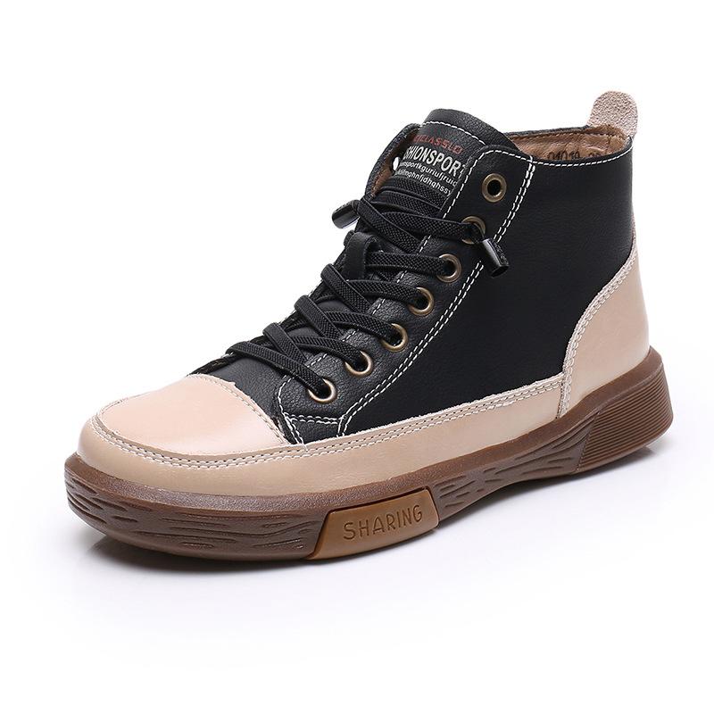 

Три овцы высокие детские туфли 2025 года новые осенне-зимние бархатные туфли женские хлопковые туфли говяжьи сухожилия мягкие короткие сапоги на подошве 35 чёрный