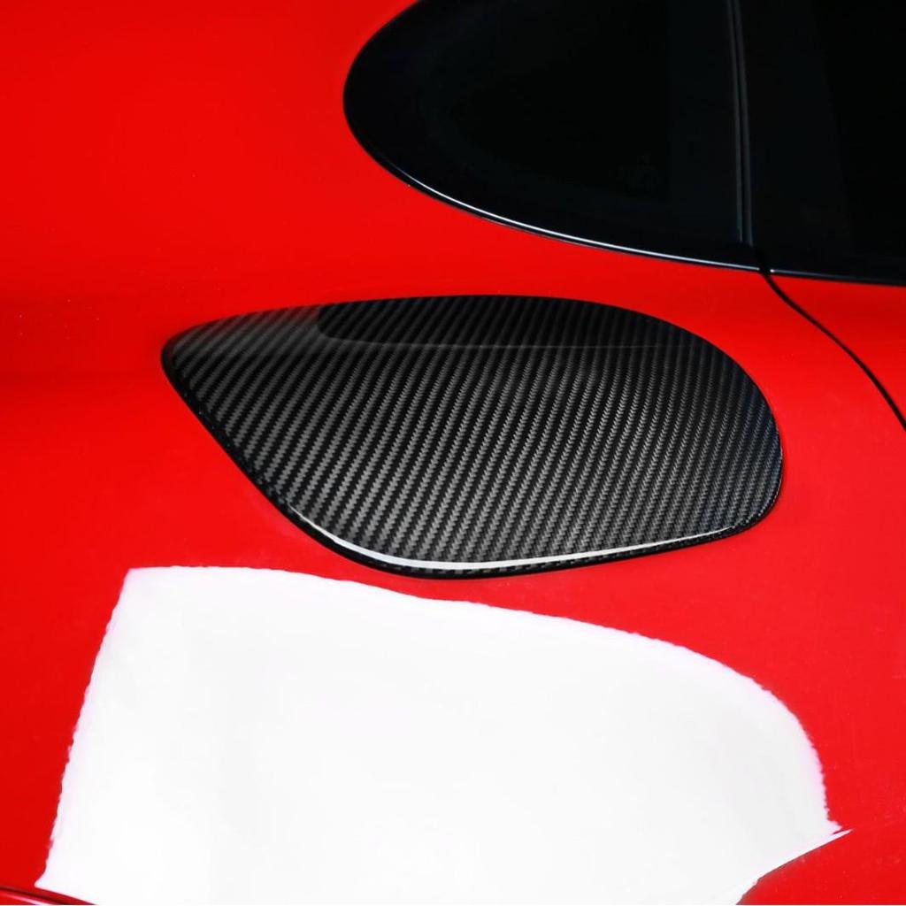 Carbon Fiber Fuel Tank Cap - 2017-2023 Panamera 971 Dry Carbon Sticker