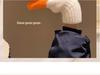 Creative Goose Wool Fingerless Gloves for Women – Warm Winter Velvet, Thick, Cold-Proof, Cute for Couples & Students