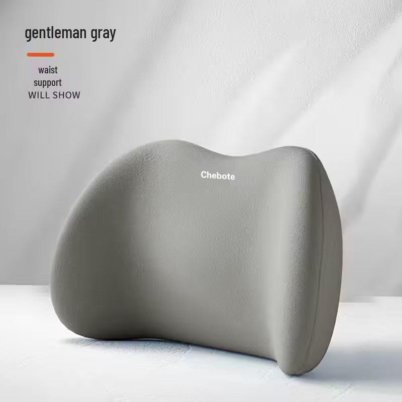 Car Lumbar and Neck Support Pillow - Memory Foam Cushion for All Seasons