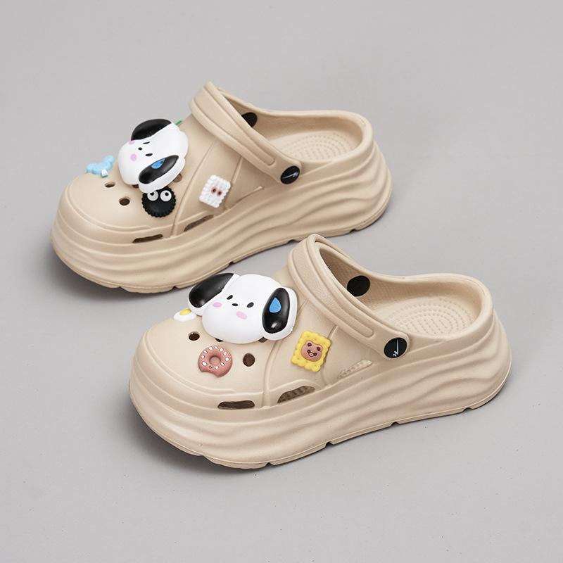 Cartoon soft bottom heightening slippers new