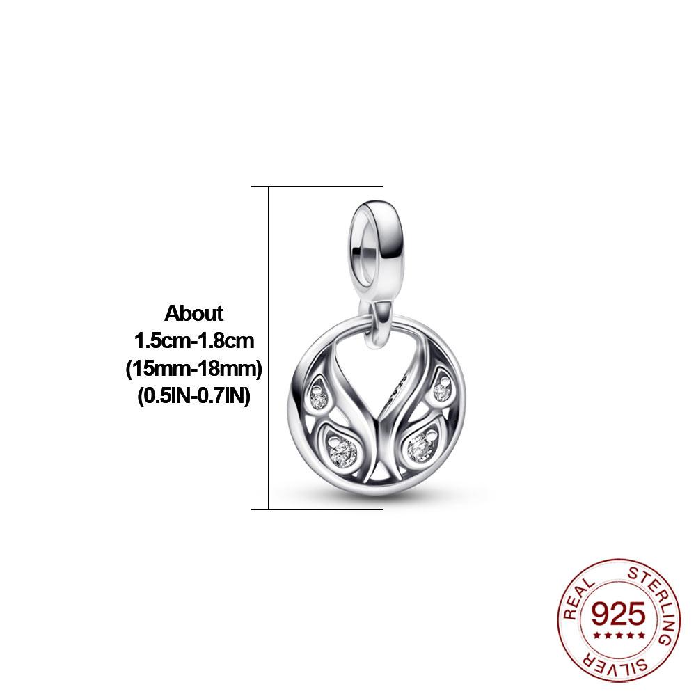 Novo Real S925 Prata Esterlina Me Charm Unicórnio Estrela Hoop Bead Fit Original Me Pulseiras Mulheres Coração Jóias Para Presente