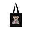 Women Shopping Bag All-match Bear Series Handbag Foldable Reusable Cloth Shopper Harajuku Style Bag Student Canvas Tote Bag